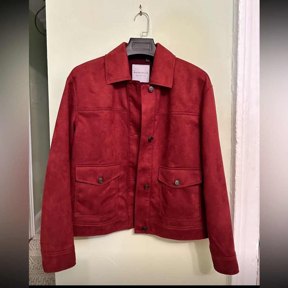 Bagatelle Collection Faux Suede Jacket